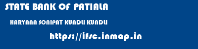 STATE BANK OF PATIALA  HARYANA SONIPAT KUNDLI KUNDLI  ifsc code